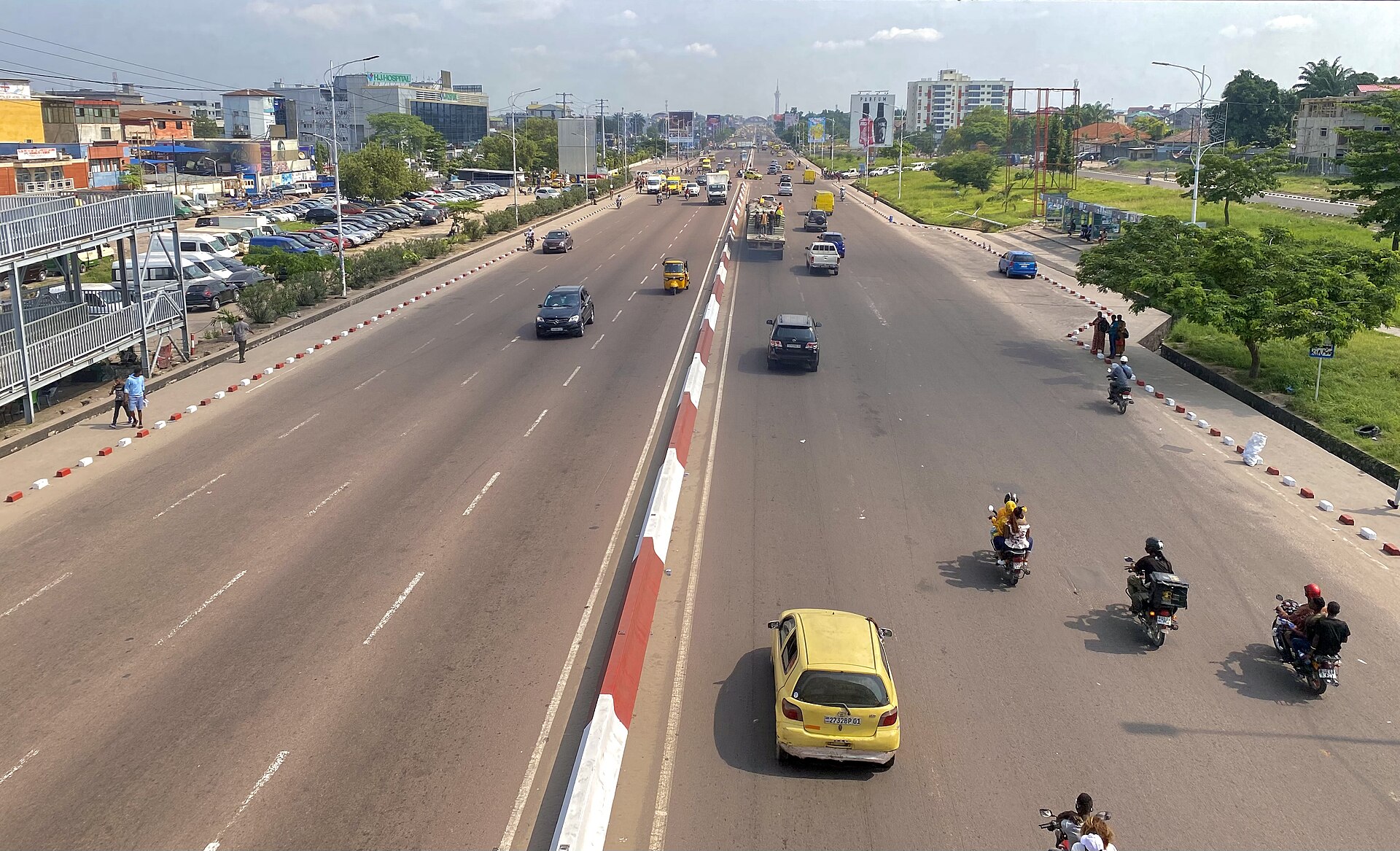Boulevard Lumumba in Kinshasa's Limete district in January 2024.
