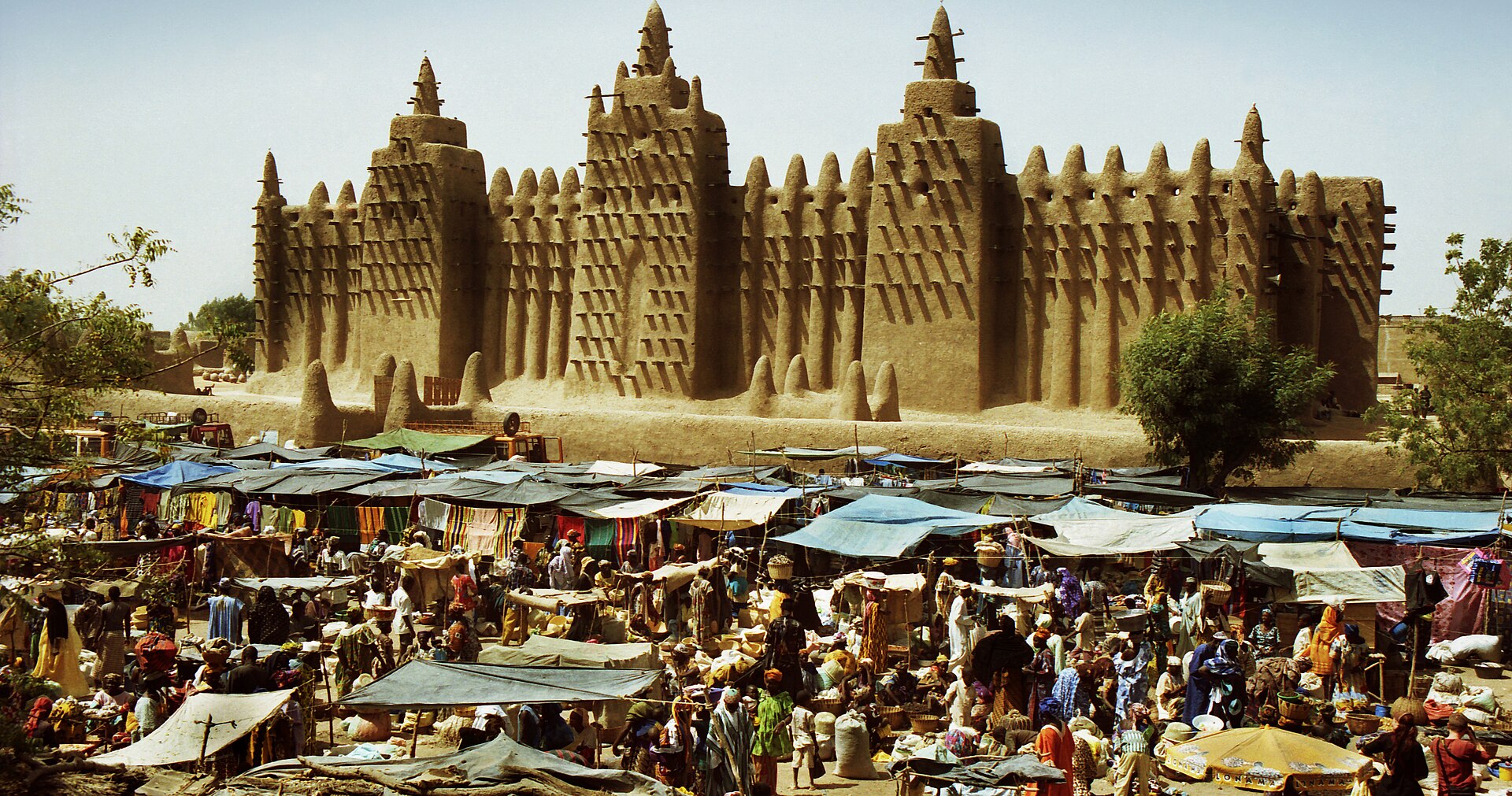 The Great Mosque of Djenné, Mali, in 2021.