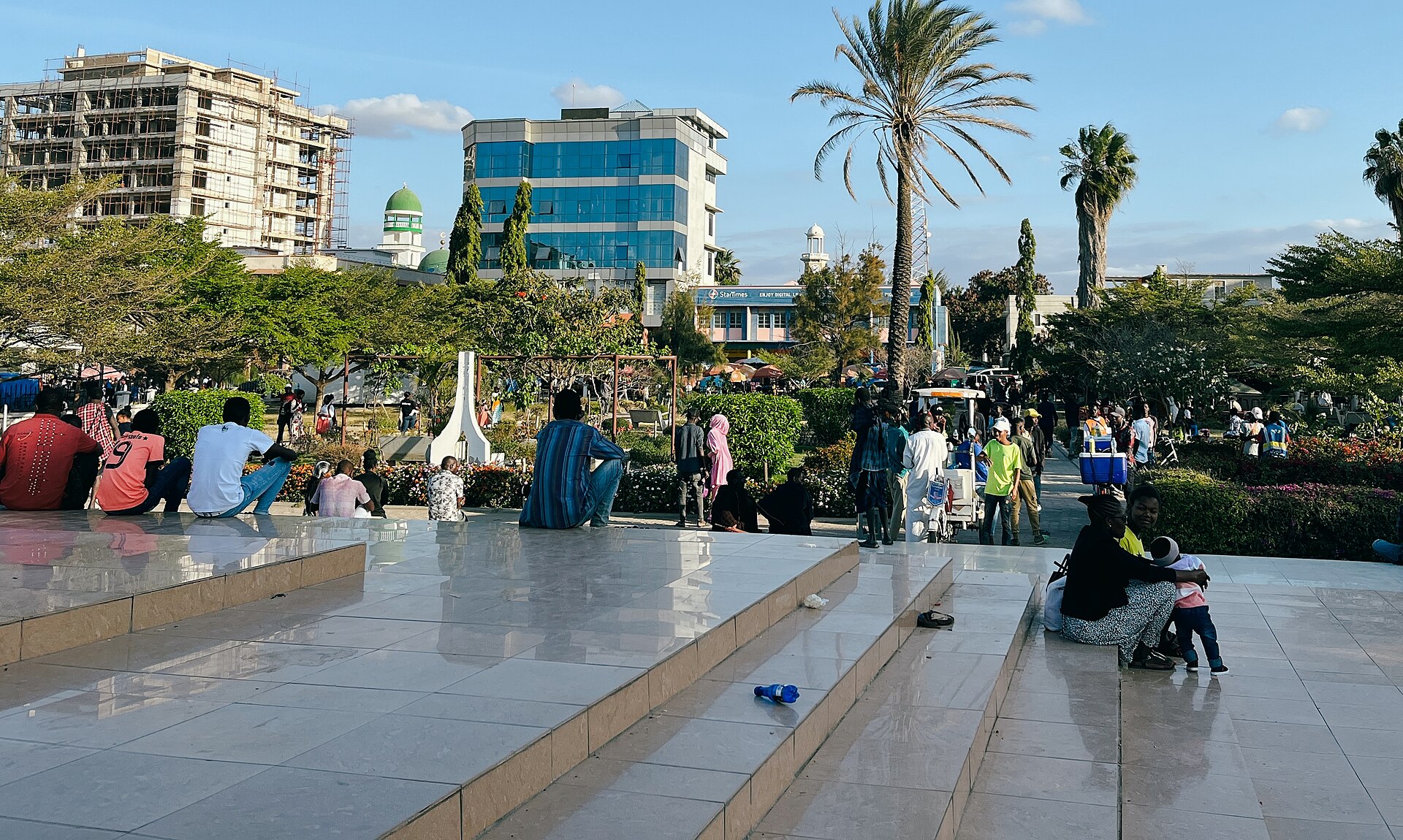 Nyerere Square in Dodoma, Tanzania, in 2022.