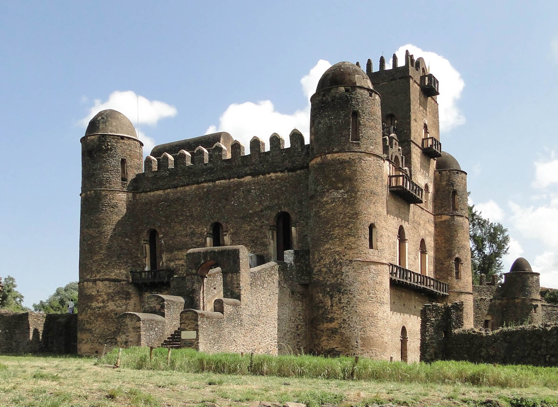 Fasilides Palace in the Fasil Ghebbi, Gondar.