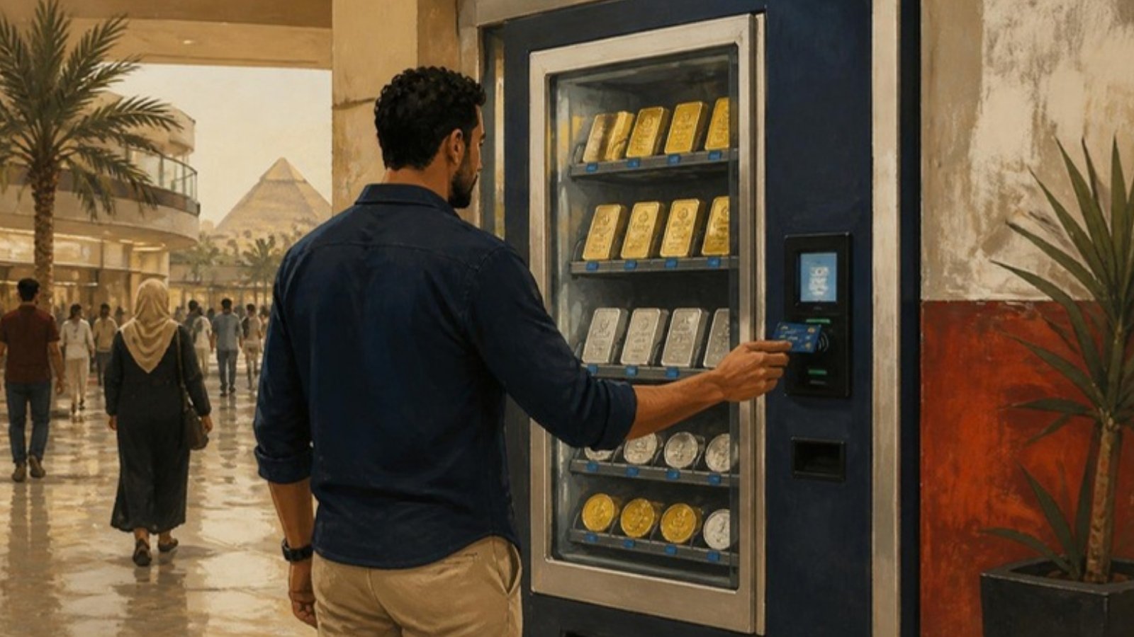Illustration: Cairo mall gets a vending machine that sells gold