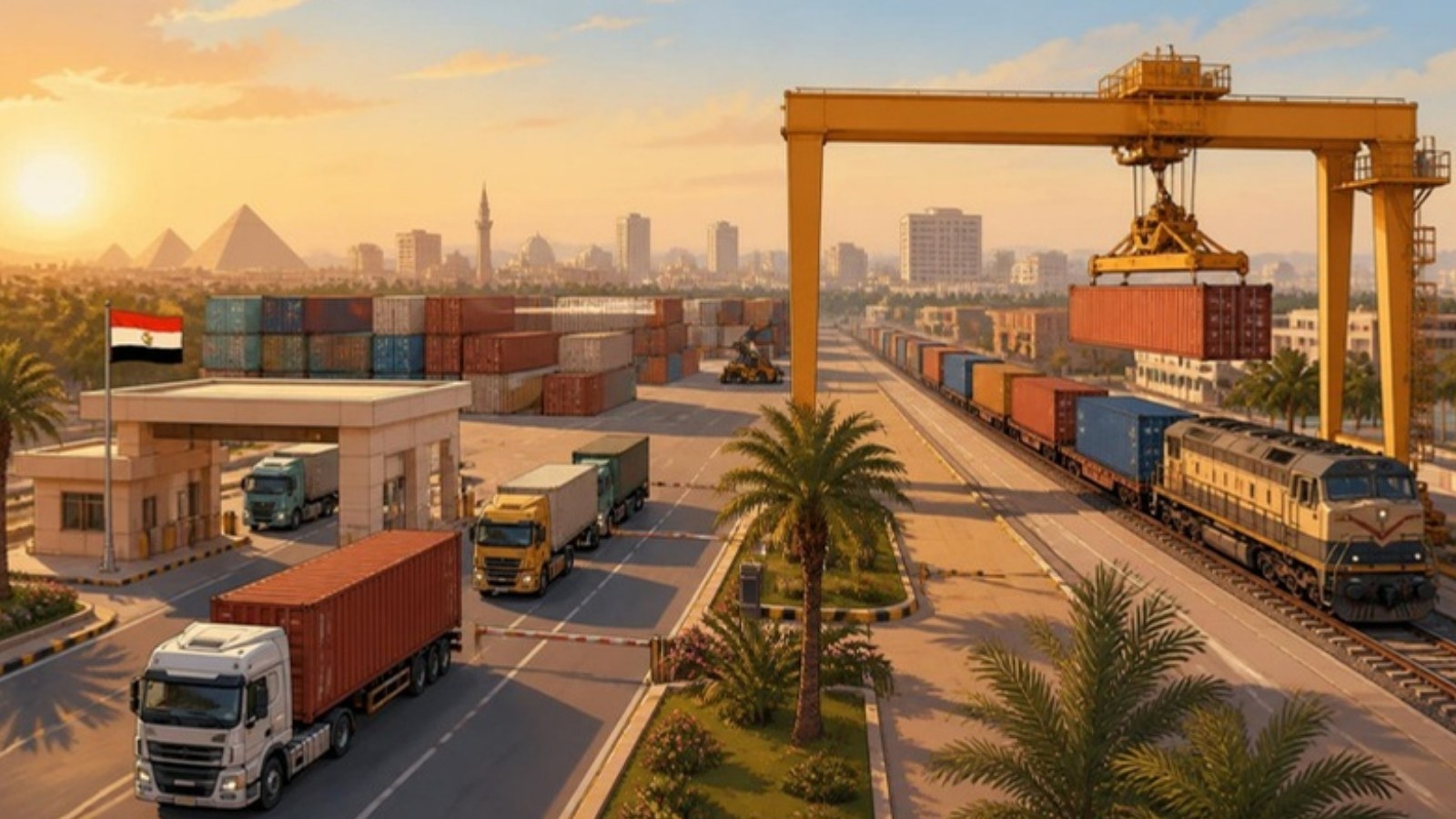 Illustration: Egypt opens a EGP 700m dry port in Alexandria to take pressure off the seaport