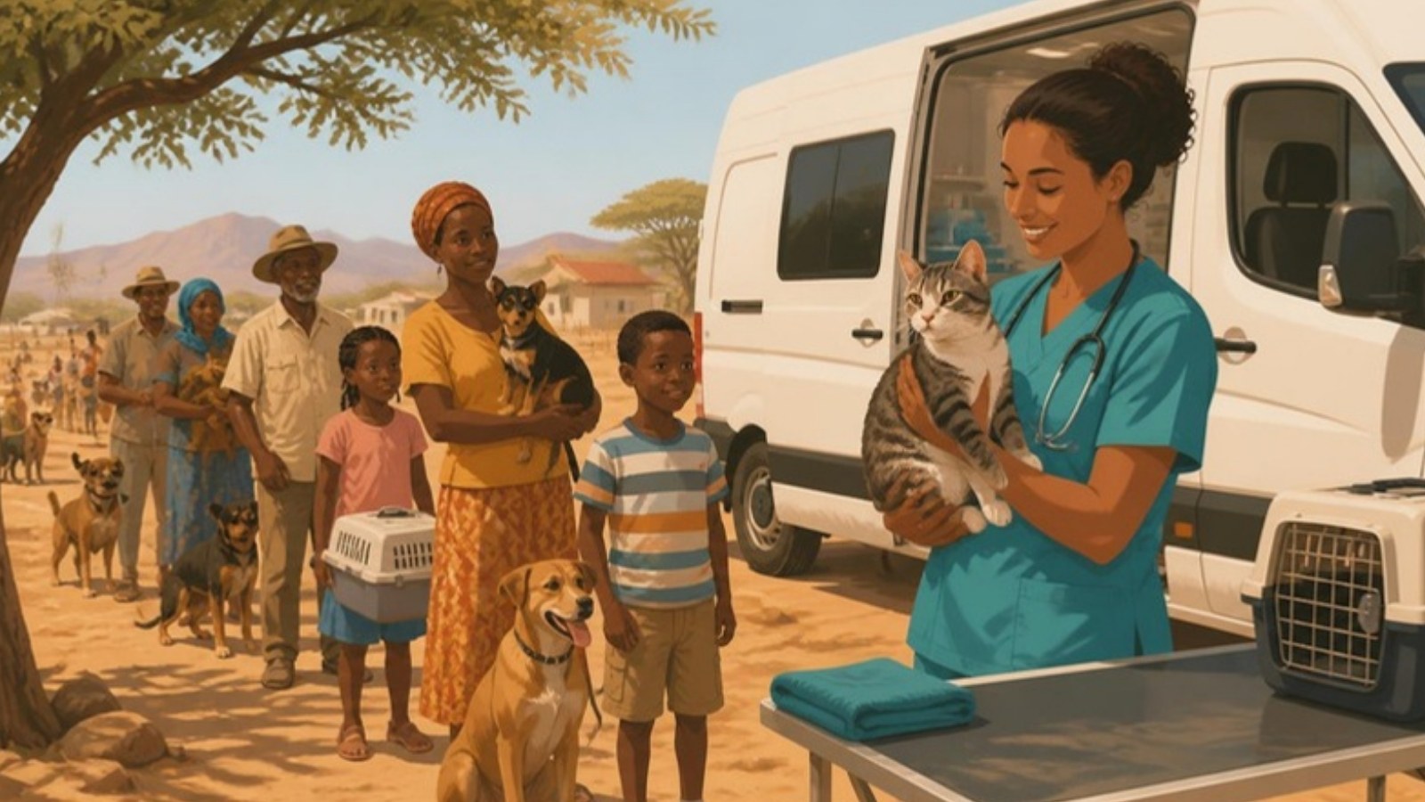 Illustration: A Namibian charity has sterilised 30,000 pets for owners who cannot pay