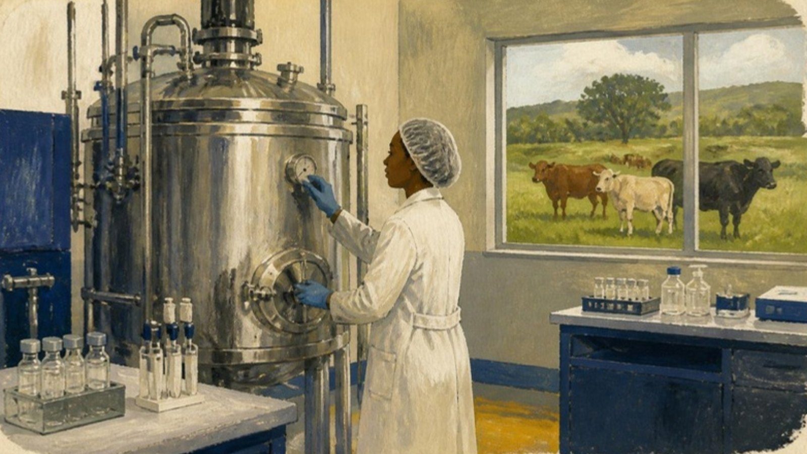 Illustration: The scientist who brought South Africa's cattle vaccine home