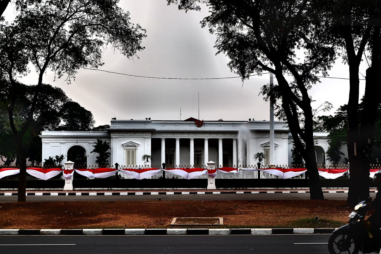 The Merdeka Palace in Jakarta, where the two presidents met.