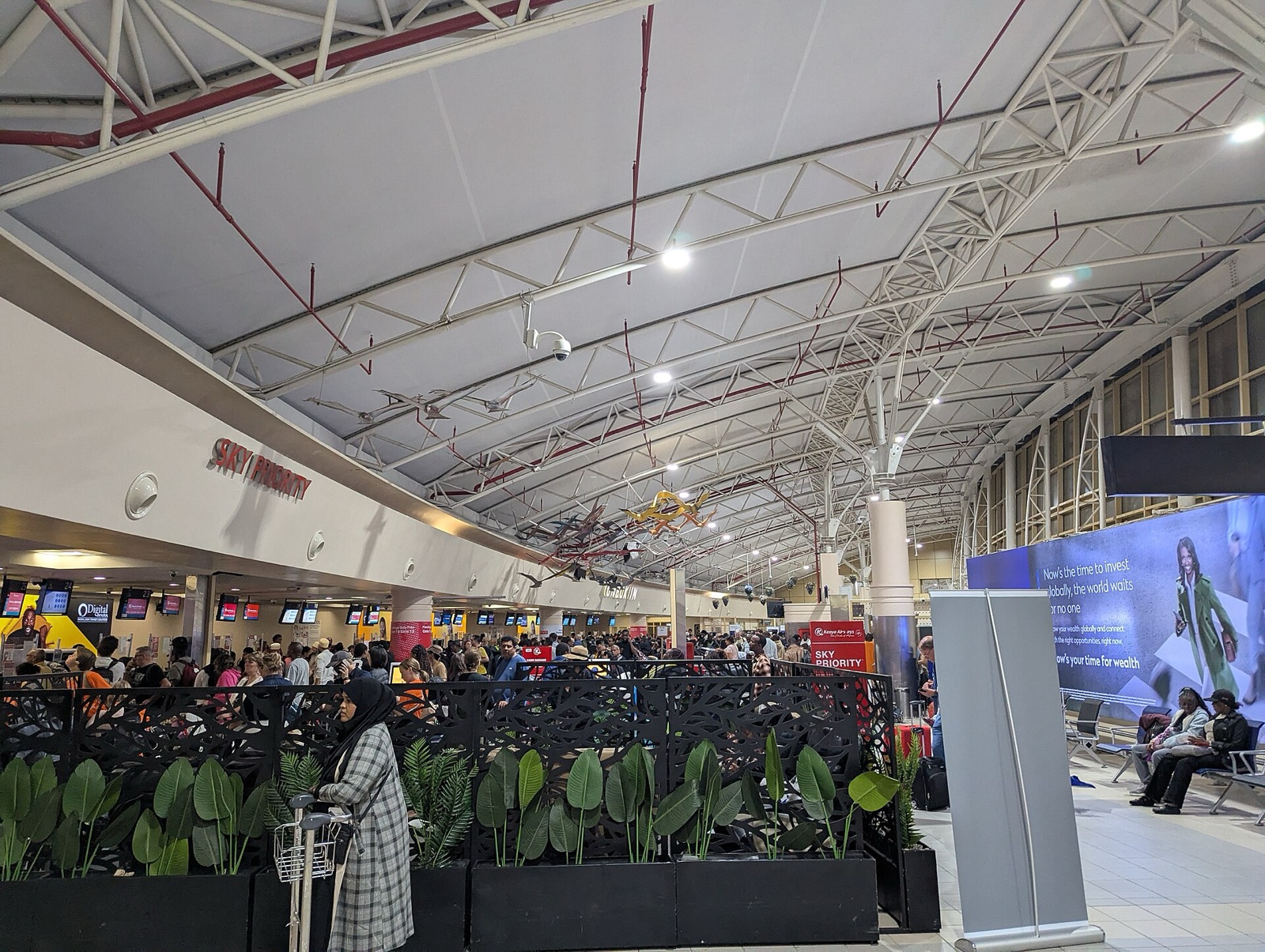 The terminal at Jomo Kenyatta International Airport in Nairobi.