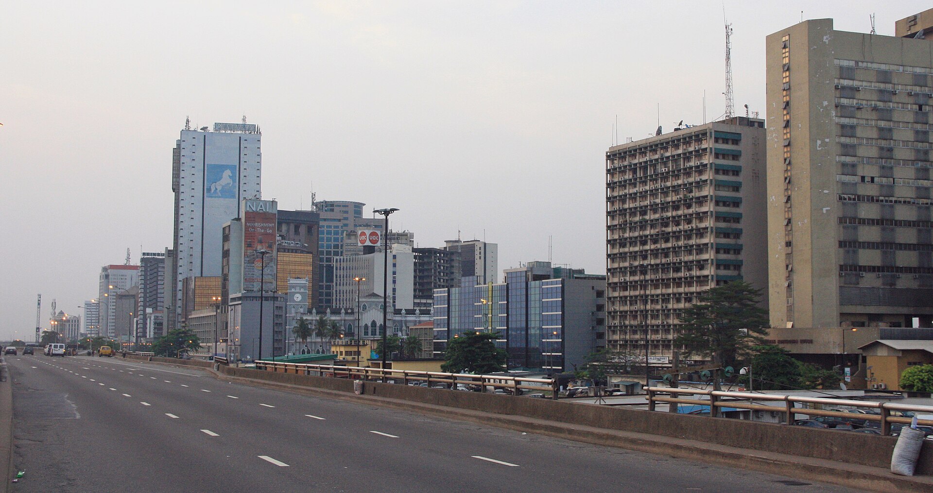 The Lagos skyline in 2015.