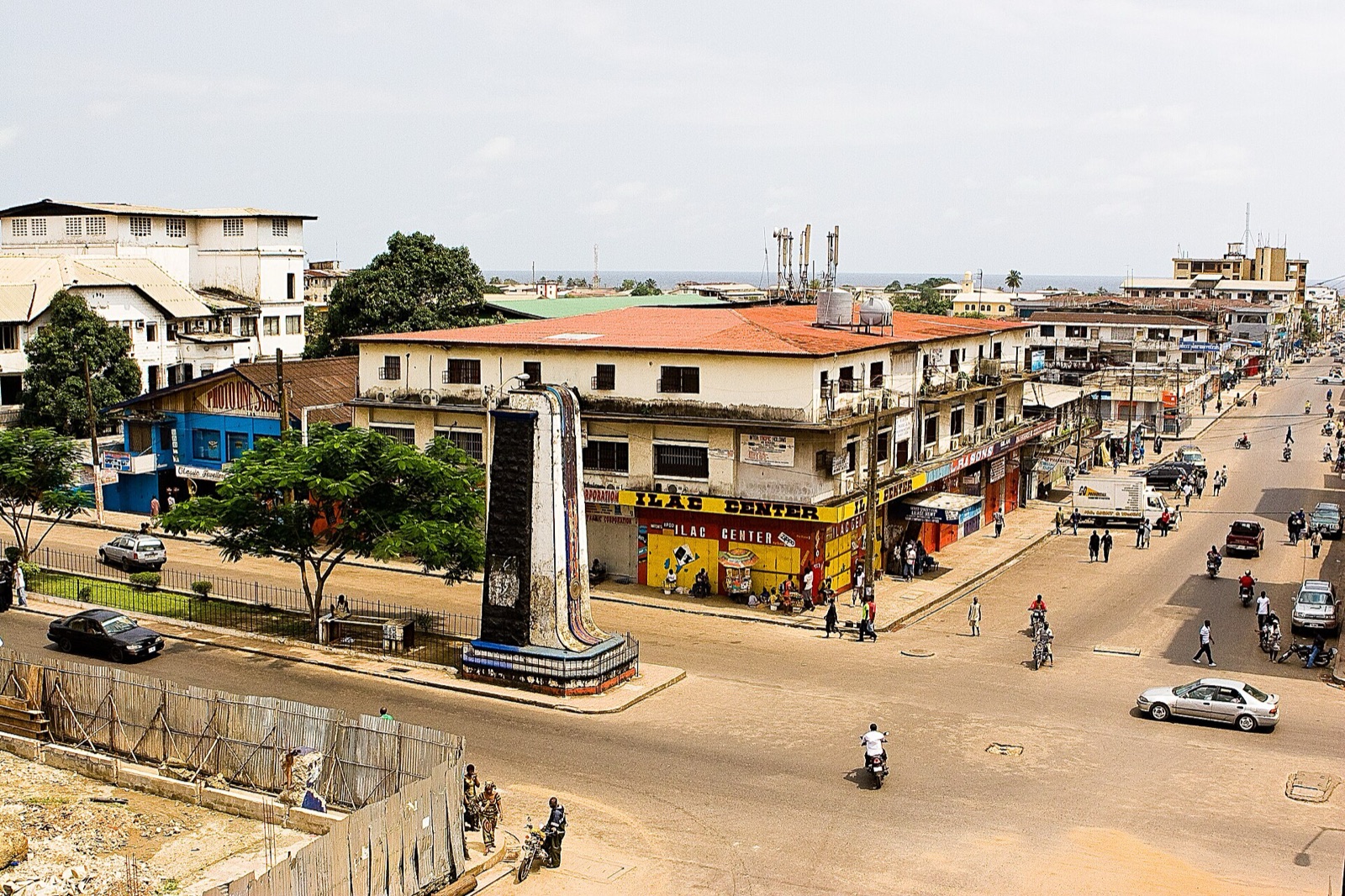 Broad Street in Monrovia.
