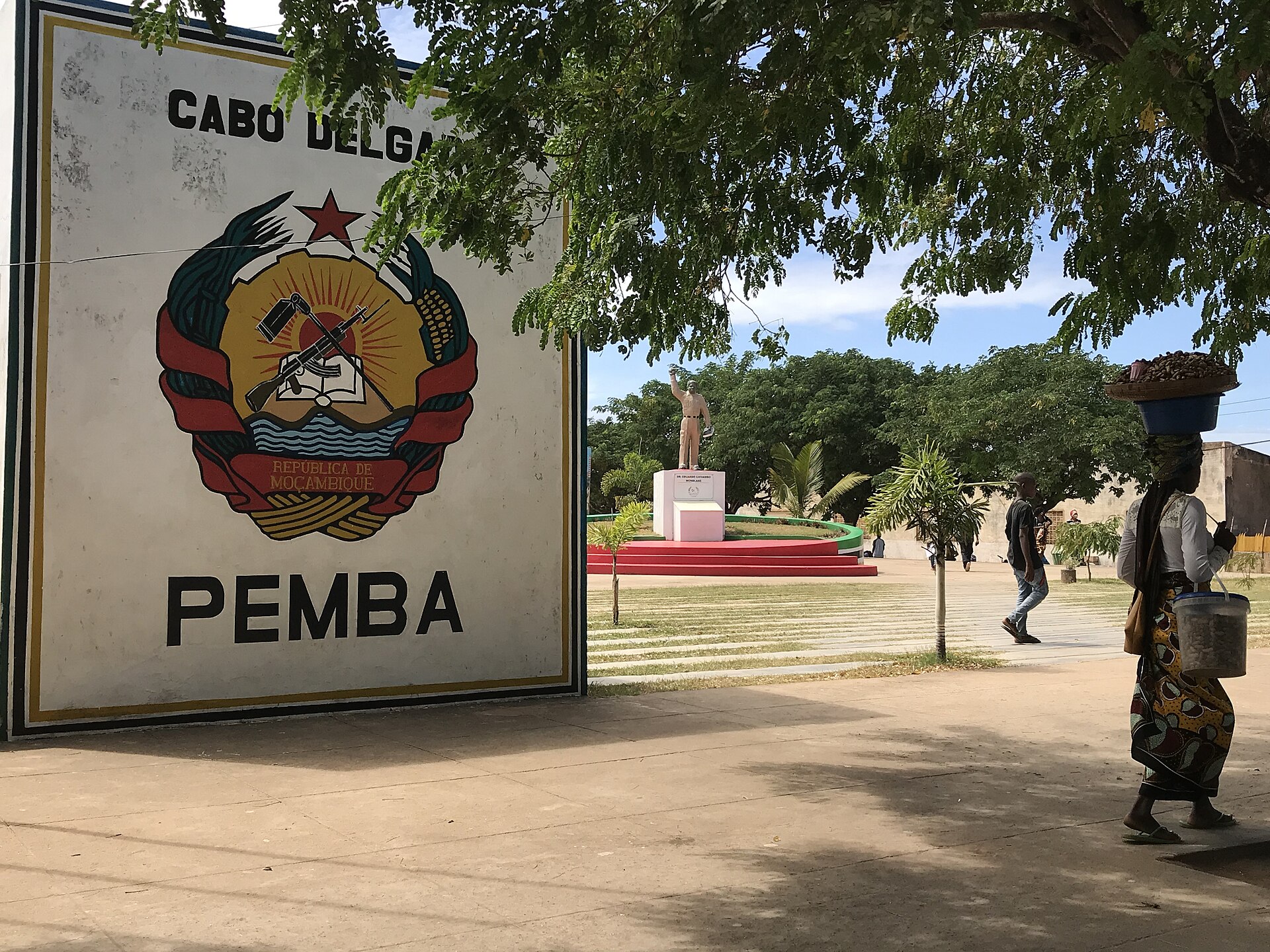 National Heroes Square in Pemba, Mozambique, in 2020.