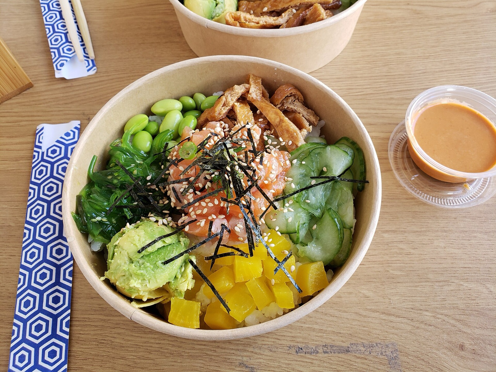 A poké bowl.