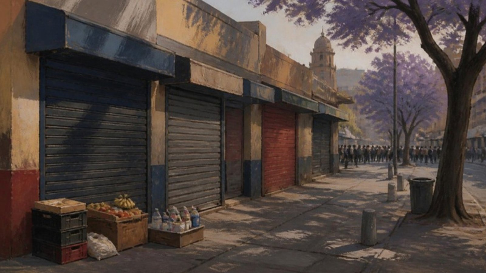 Illustration: Pretoria mob threatens to burn traders in their shops