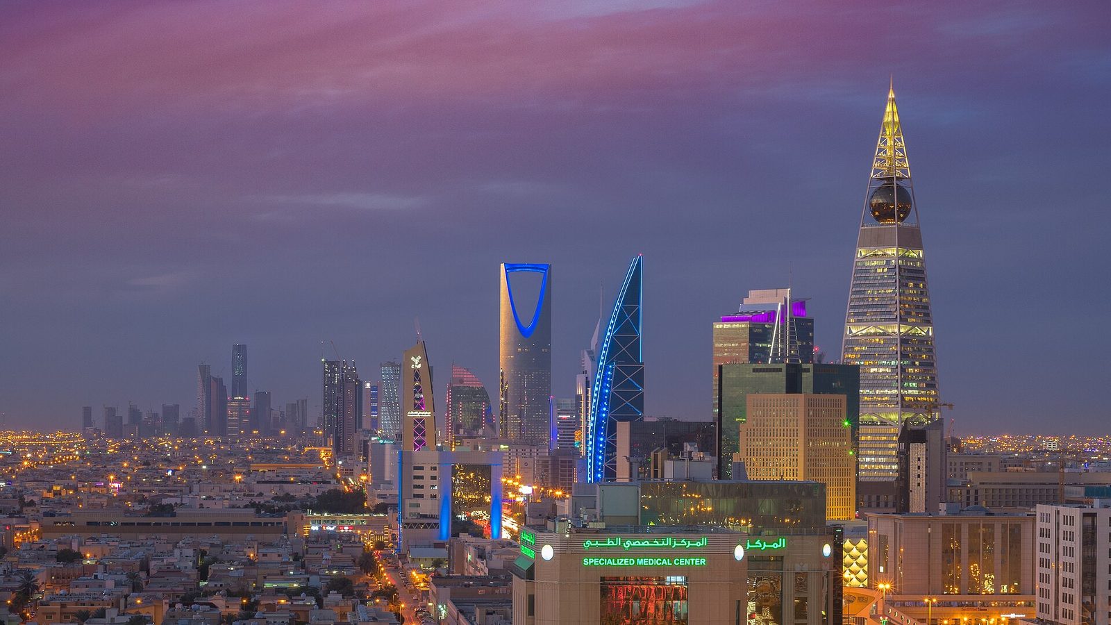 The skyline of Riyadh, the Saudi capital.