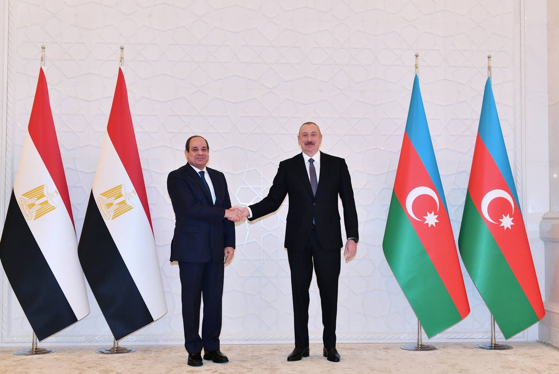 President Abdel Fattah al-Sisi on a visit to Baku in January 2023.