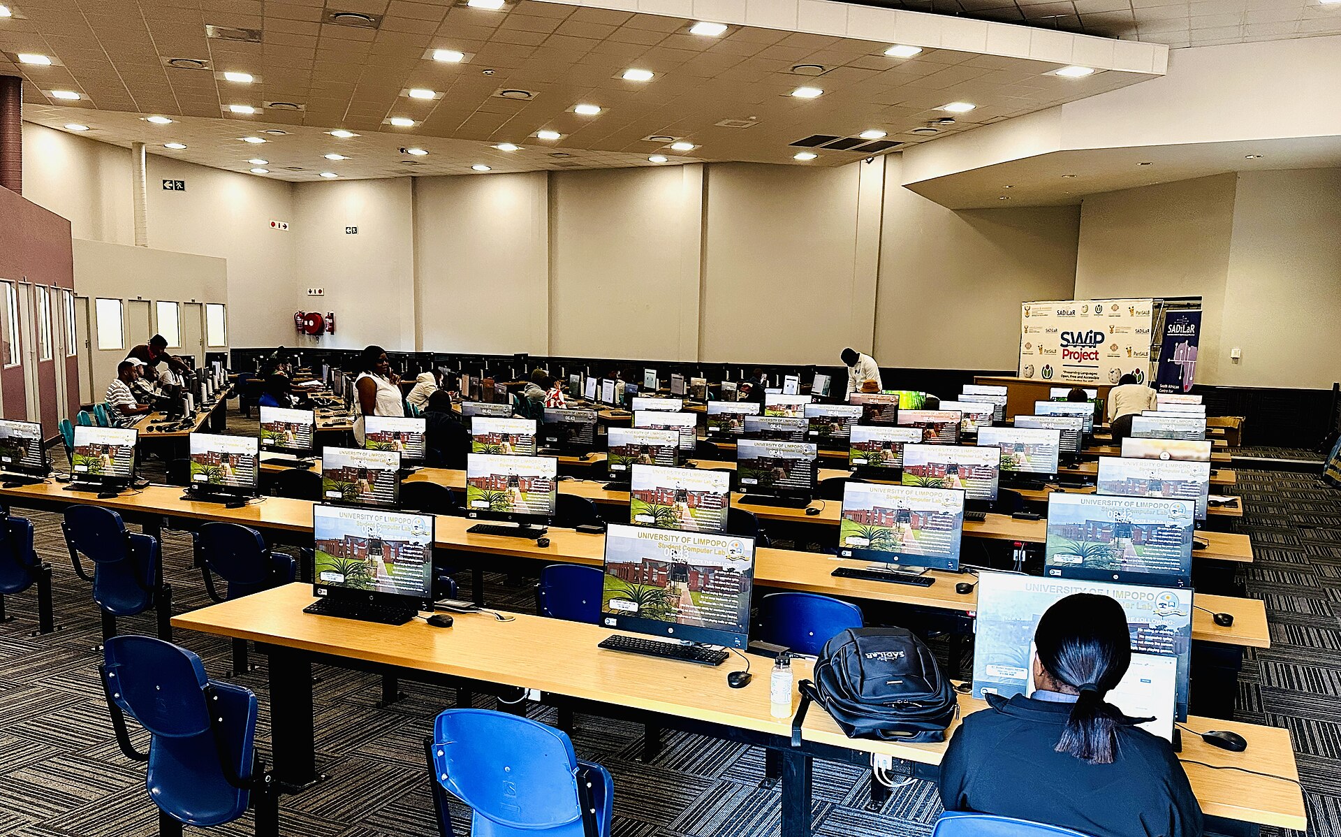A lecture hall at the University of Limpopo in 2025.