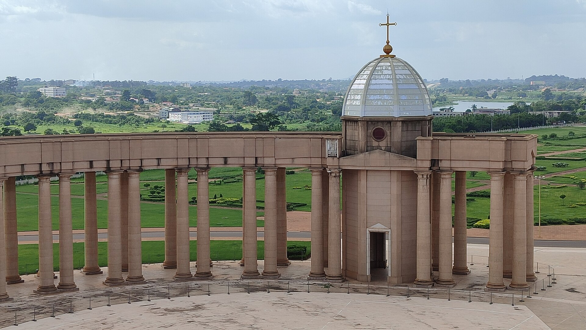 The Basilica of Our Lady of Peace in Yamoussoukro, Côte d'Ivoire, in 2024.